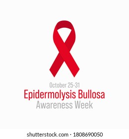 Vektorgrafik zum Thema Epidermolysis Bullosa Sensibilisierungswoche beobachtet jedes Jahr vom 25. bis 31. Oktober.