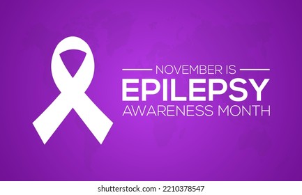 Vector illustration on the theme of Epilepsy Awareness Month is observed every year in during November.