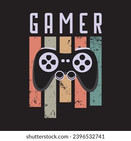 Vector illustration on the theme of Game. t-shirt graphics, poster, banner, flyer, print and postcard