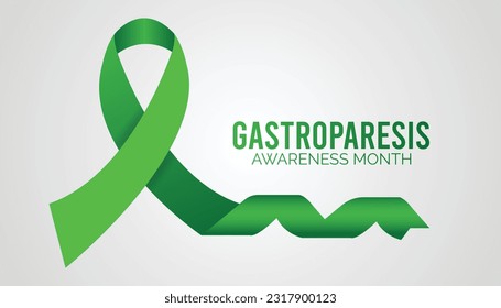 Ilustración vectorial sobre el tema del mes de sensibilización Gastroparesis observada cada año durante el mes de agosto. Plantilla de diseño de banner Ilustración vectorial Diseño de fondo.