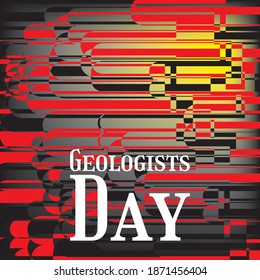 Vector illustration on the theme of Geologists Day 