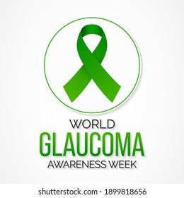 Vector illustration on the theme of Glaucoma awareness week observed each year in March, Glaucoma is a common eye condition where the optic nerve, which connects the eye to the brain, becomes damaged.