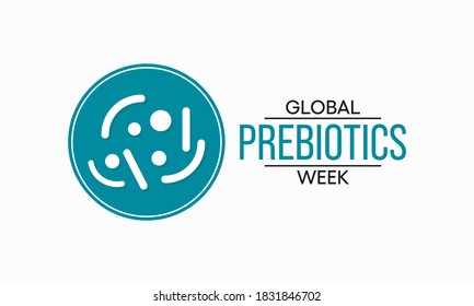 Vector illustration on the theme of Global Prebiotics week observed each year during November.