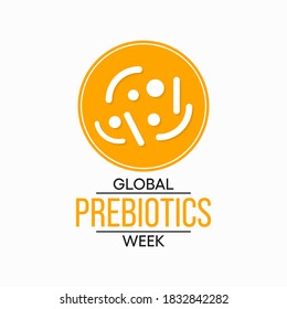 Vector illustration on the theme of Global Prebiotics week observed each year during November.