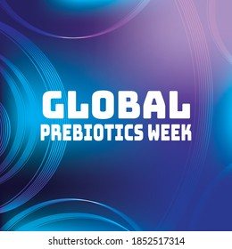 Vector illustration on the theme of Global Prebiotics week observed each year during November.