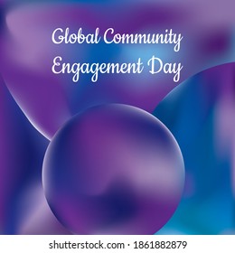 Vector illustration on the theme of Global Community Engagement Day