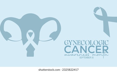 Vector illustration on the theme of Gynecologic Cancer awareness month observed each year in September.