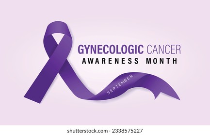 Vector illustration on the theme of Gynecologic Cancer awareness month banner, Holiday, poster, card and background design.