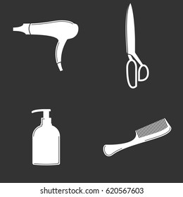 Vector illustration on the theme hair care