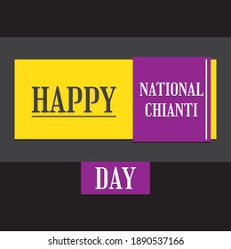 Vector illustration on the theme of happy National Chianti Day