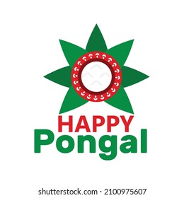 Vector Illustration on the theme Happy Pongal with white background