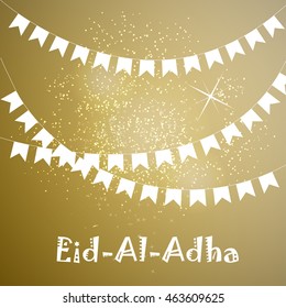 Vector illustration on the theme of a happy Eid-Al-Adha (Kurban Bayrami) - Feast of the Sacrifice