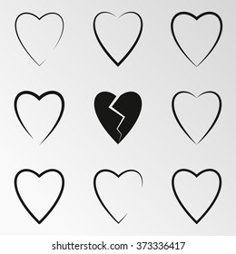 Vector illustration on the theme heart