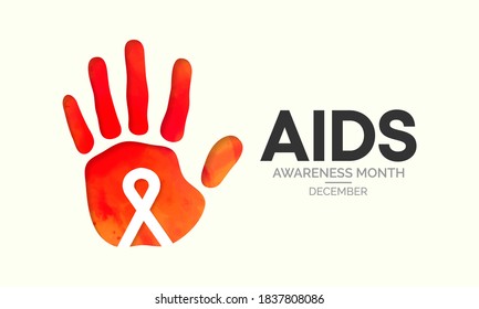 Vector Illustration On Theme Hiv Aids Stock Vector (Royalty Free ...