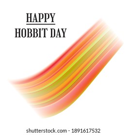 Vector Illustration On The Theme Of Hobbit Day