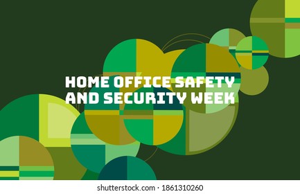Ilustración de vectores sobre el tema de la Semana de la Seguridad y la Protección de los Servicios en el Hogar 