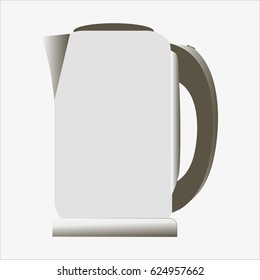 vector illustration on the theme of home electric kettle