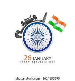 Vector Illustration on the theme Indian Republic day
