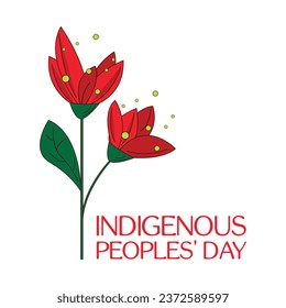 Vektorgrafik zum Thema "Tag der indigenen Völker"