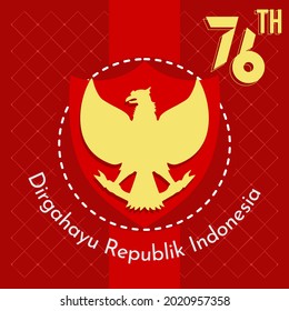 Ilustración vectorial sobre el tema del Día de la Independencia de Indonesia el 17 de agosto. Adecuado para carteles y banner de tarjetas de felicitación.