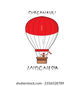 Vector Illustration on the theme indonesian Independence Day. 