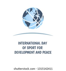 Vector Illustration on the theme International Day of Sport for Development and Peace
