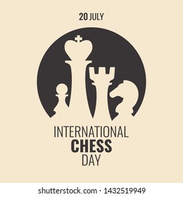 Vector Illustration on the theme International Chess Day.  

