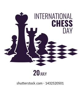 Vector Illustration on the theme International Chess Day.  
