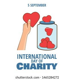 Vector Illustration on the theme International Day of Charity
