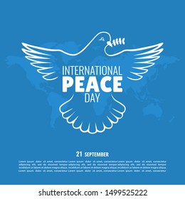 Vector Illustration on the theme International Day of Peace
