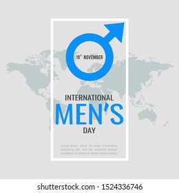 Vector illustration on the theme International Men's Day. 
