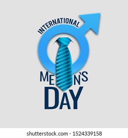 Vector illustration on the theme International Men's Day. For a poster or banner and greeting card.
