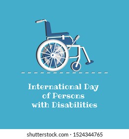 Vector Illustration on the theme International Day of Persons with Disabilities
