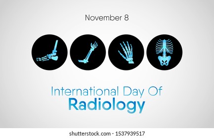 Vector Illustration On The Theme Of International Day Of Radiology On November 8th