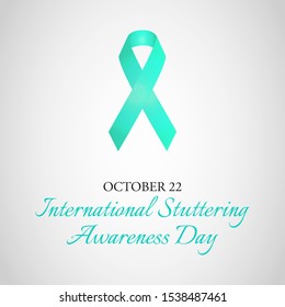 Vector illustration on the theme of International Stuttering day on October 22nd