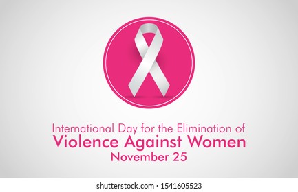 Vector illustration on the theme of International day for the elimination of violence against Women on November 25th.