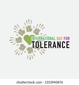 Vector illustration on the theme of International day for Tolerance on November 16th.