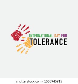 Vector illustration on the theme of International day for Tolerance on November 16th.