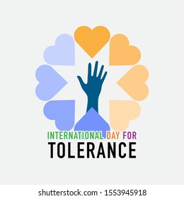 Vector illustration on the theme of International day for Tolerance on November 16th.