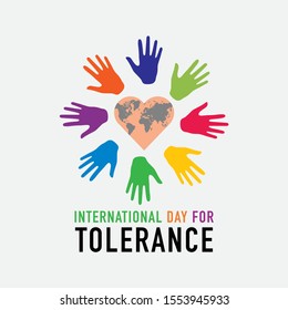 Vector illustration on the theme of International day for Tolerance on November 16th.