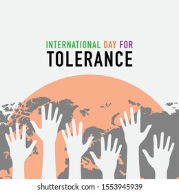 Vector Illustration On The Theme Of International Day For Tolerance On November 16th.