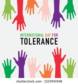 Vector illustration on the theme of International day for Tolerance on November 16th.
