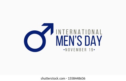 Vector illustration on the theme of International Men's day on November 19th.