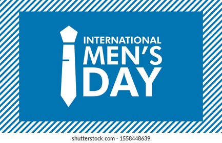 Vector illustration on the theme of International Men's day on November 19th.