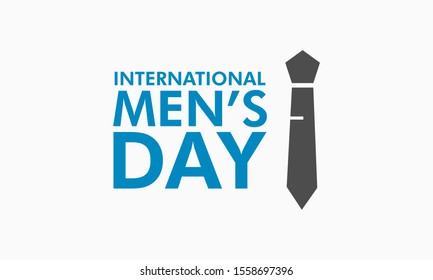 Vector illustration on the theme of International Men's day on November 19th.