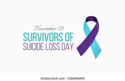 Vector Illustration on the theme of International Survivors of Suicide Loss Day on November 23rd.