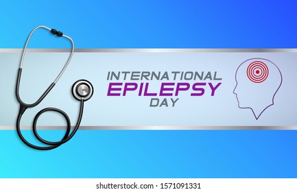Vector illustration on the theme of International Epilepsy Day on Second Monday in February.