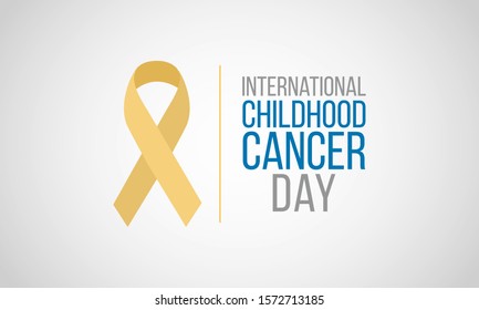 Vector illustration on the theme of International Childhood Cancer Day on February 15th.