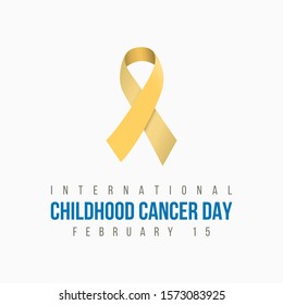 Vector illustration on the theme of International Childhood Cancer Day on February 15th.