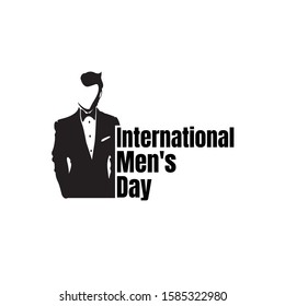 Vector illustration on the theme International Men's Day. For a poster or banner and greeting card.
